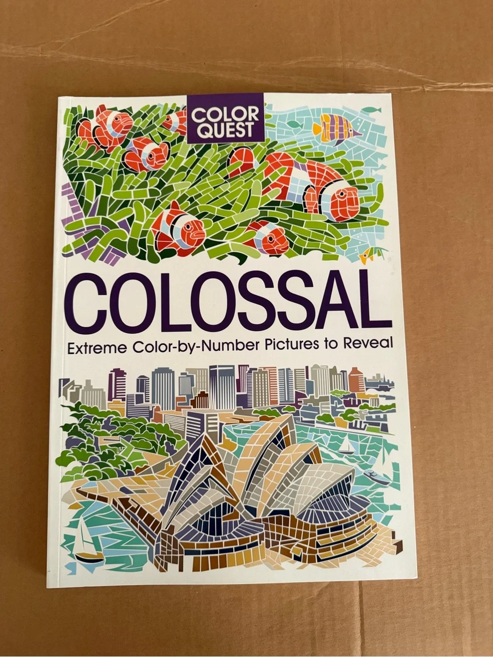 Color Quest COLOSSAL Color-by-Number Book - Multicolor